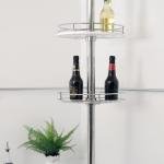 3 Döner Sepetli Takım Krom