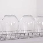 Plastik Damlalıklı Bardaklık Seti Krom