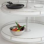 4/4 Ahşap Tabanlı Döner Sepet Takımı