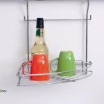 Askılı Köşe Sepeti Tekli Krom