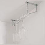 Bar Tipi Kadeh Askısı Bir Bölmeli Krom