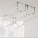 Bar Tipi Kadeh Askısı İki Bölmeli Krom