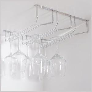 Bar Tipi Kadeh Askısı Üç Bölmeli Krom