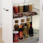 Frenli Raylı Şişelik Bölmeli Demonte Ünite İki Sepetli