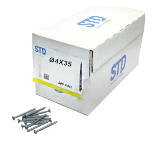 STD SUNTA VİDASI BEYAZ 4x35 (500 Adt)