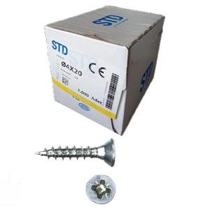 STD SUNTA VİDASI BEYAZ 4x20 (1000 Adt)