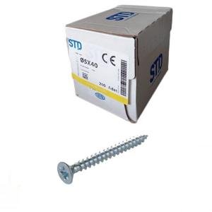 STD SUNTA VİDASI BEYAZ 5x40 (200 Adt)