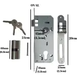 45/18mm Silindirli Kilit Zamak Barel