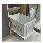 Teleskopik Raylı Plastik Gövde Çöp Kovası 25 lt