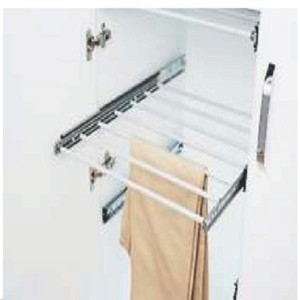 Teleskopik Raylı Alüminyum Borulu Pantolonluk Krom