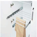 Teleskopik Raylı Alüminyum Borulu Pantolonluk Krom