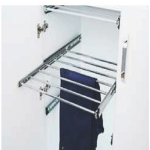 Teleskopik Raylı Krom Borulu Pantolonluk