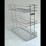 Teleskopik Frenli Raylı  Sepetli Şişelik - Deterjanlık