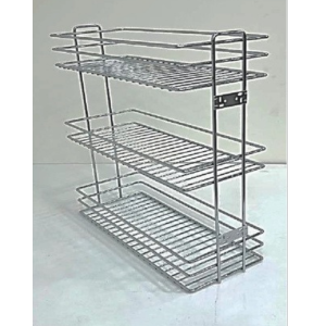 Teloskopik Frenli Raylı Üç Sepetli Şişelik - Detarjanlık