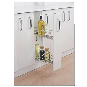 Tam Açılım Tandem Raylı Şişelik - Deterjanlık (Blum)