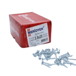Meridyen Arkalık Vidası 3,5x25 (1000 Adt)